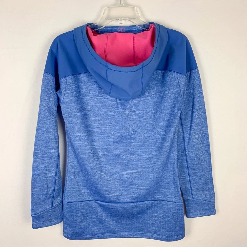 The North Face Dynamix Blue Hoodie Hooded Fleece Women's Small Outdoors Active - Picture 2 of 6